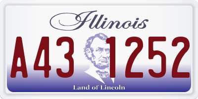 IL license plate A431252