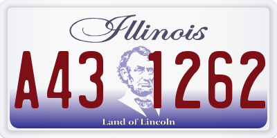 IL license plate A431262