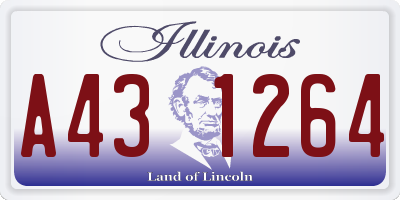 IL license plate A431264