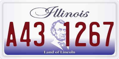 IL license plate A431267