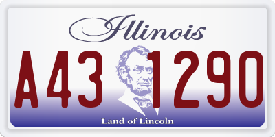 IL license plate A431290