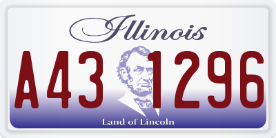 IL license plate A431296
