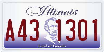 IL license plate A431301