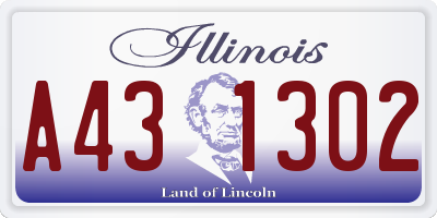 IL license plate A431302