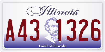 IL license plate A431326