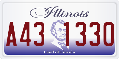 IL license plate A431330