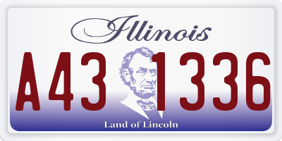 IL license plate A431336