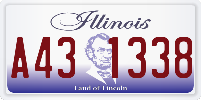 IL license plate A431338