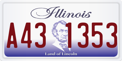 IL license plate A431353