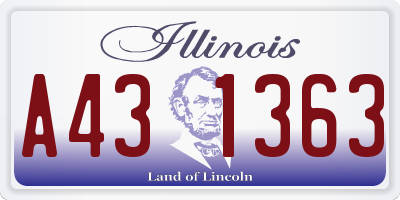 IL license plate A431363