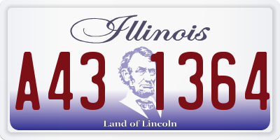 IL license plate A431364