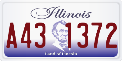 IL license plate A431372