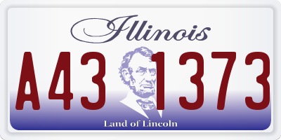 IL license plate A431373