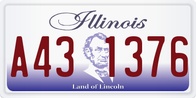 IL license plate A431376