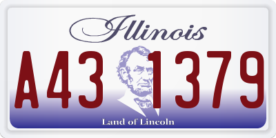 IL license plate A431379