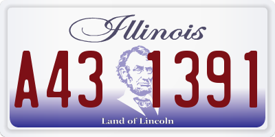 IL license plate A431391