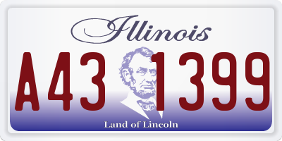 IL license plate A431399