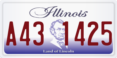 IL license plate A431425