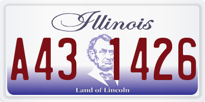 IL license plate A431426