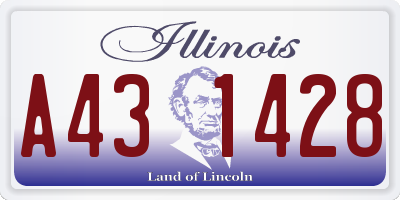 IL license plate A431428