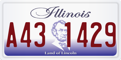 IL license plate A431429