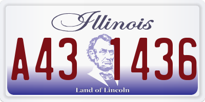 IL license plate A431436