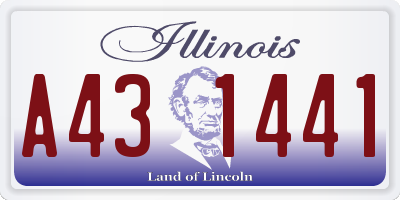 IL license plate A431441