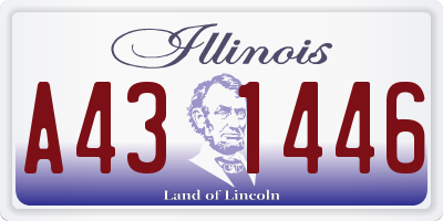 IL license plate A431446