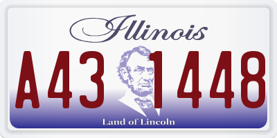 IL license plate A431448