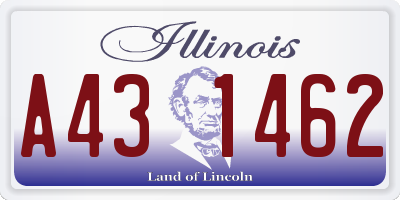 IL license plate A431462