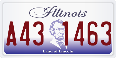 IL license plate A431463