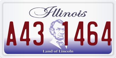 IL license plate A431464