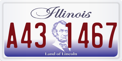 IL license plate A431467