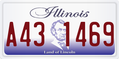 IL license plate A431469
