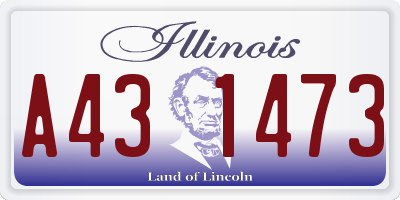 IL license plate A431473