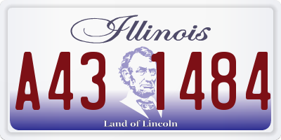 IL license plate A431484