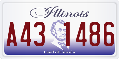 IL license plate A431486
