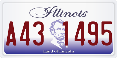 IL license plate A431495