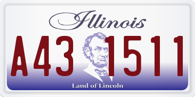 IL license plate A431511