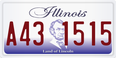 IL license plate A431515