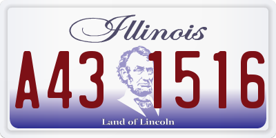 IL license plate A431516