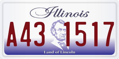IL license plate A431517