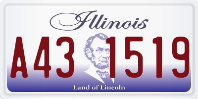 IL license plate A431519