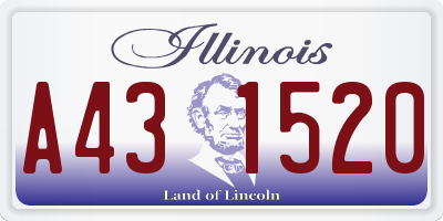 IL license plate A431520