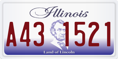 IL license plate A431521