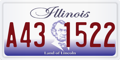 IL license plate A431522