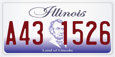 IL license plate A431526