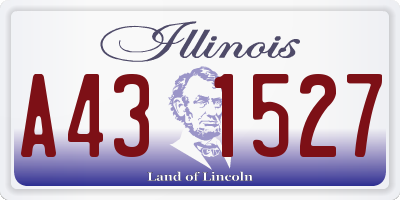 IL license plate A431527