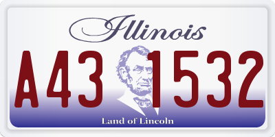 IL license plate A431532