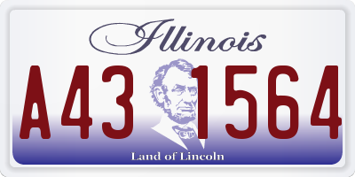 IL license plate A431564